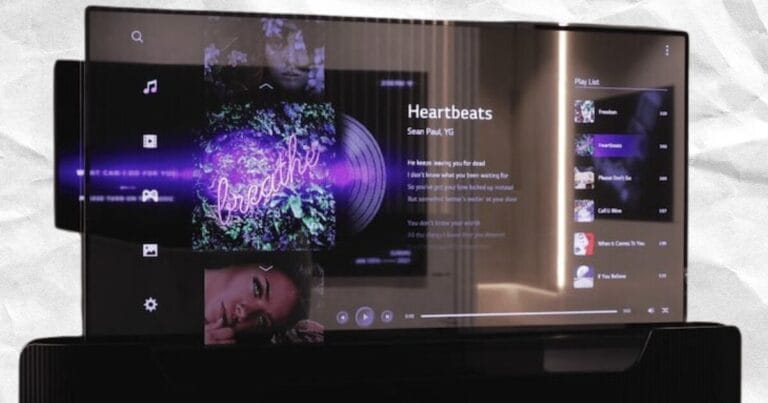 Vacuum Tube Audio Meets LG Transparent OLED Display